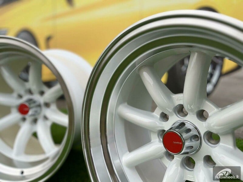 Nuotrauka 12 - Autowheels Watanabe Rota style White lengvojo lydinio R15 ratlankiai