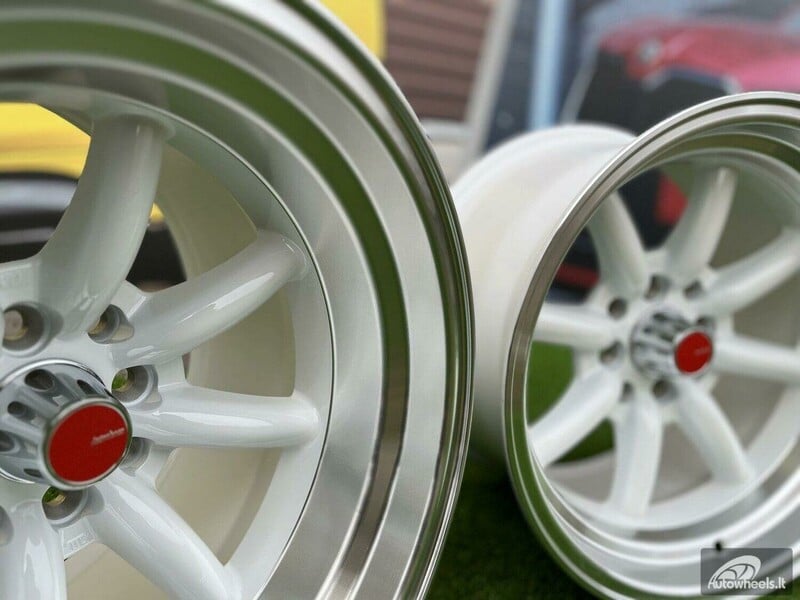 Nuotrauka 13 - Autowheels Watanabe Rota style White lengvojo lydinio R15 ratlankiai