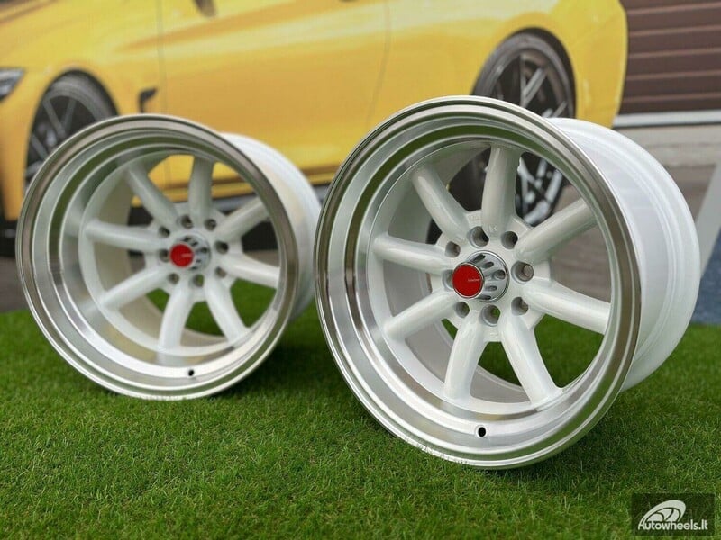 Nuotrauka 14 - Autowheels Watanabe Rota style White lengvojo lydinio R15 ratlankiai