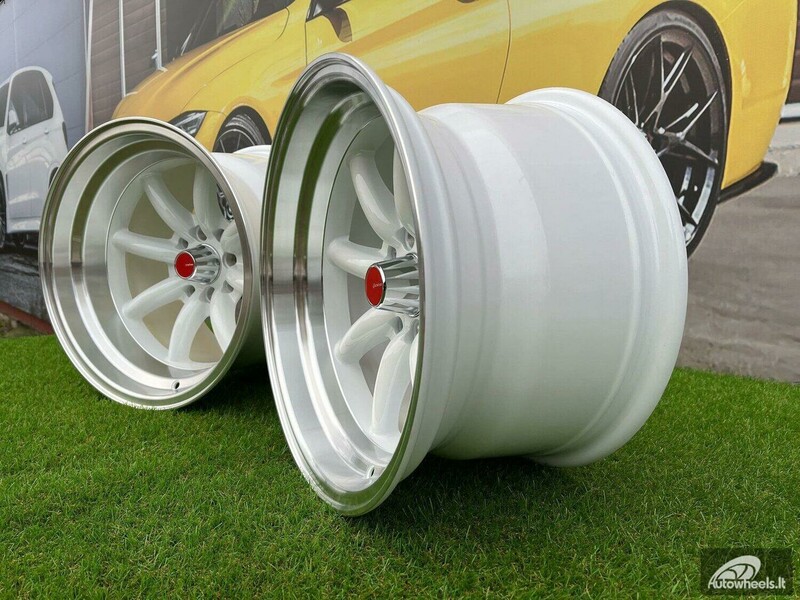 Nuotrauka 16 - Autowheels Watanabe Rota style White lengvojo lydinio R15 ratlankiai