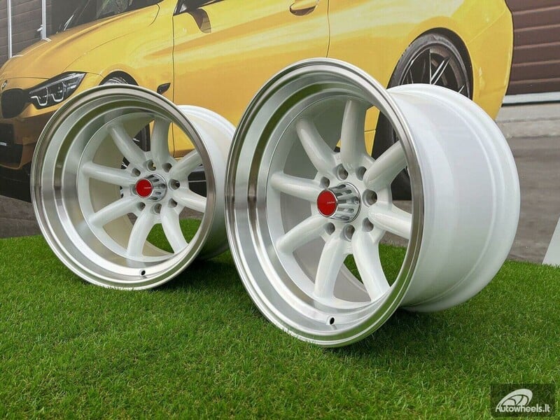 Nuotrauka 17 - Autowheels Watanabe Rota style White lengvojo lydinio R15 ratlankiai