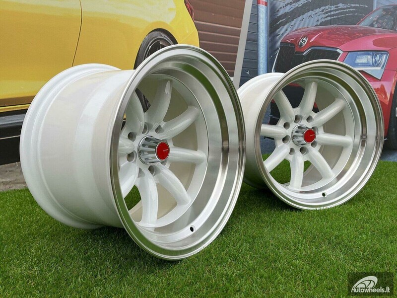 Nuotrauka 19 - Autowheels Watanabe Rota style White lengvojo lydinio R15 ratlankiai