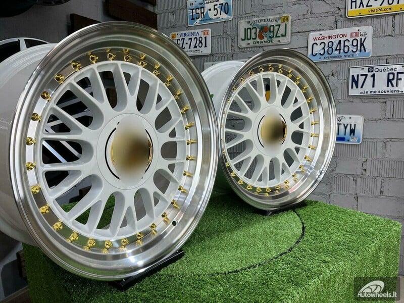 Nuotrauka 3 - Autowheels BBS LM style BMW Audi MB White lengvojo lydinio R17 ratlankiai