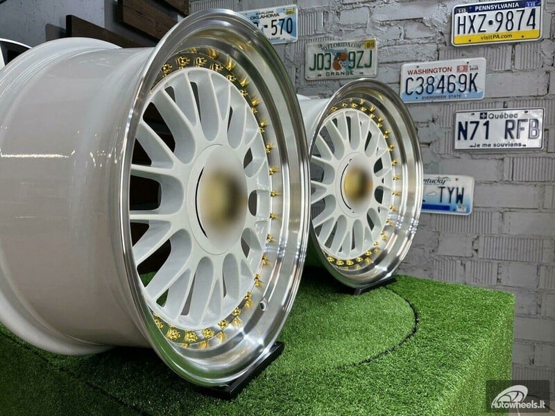 Nuotrauka 4 - Autowheels BBS LM style BMW Audi MB White lengvojo lydinio R17 ratlankiai