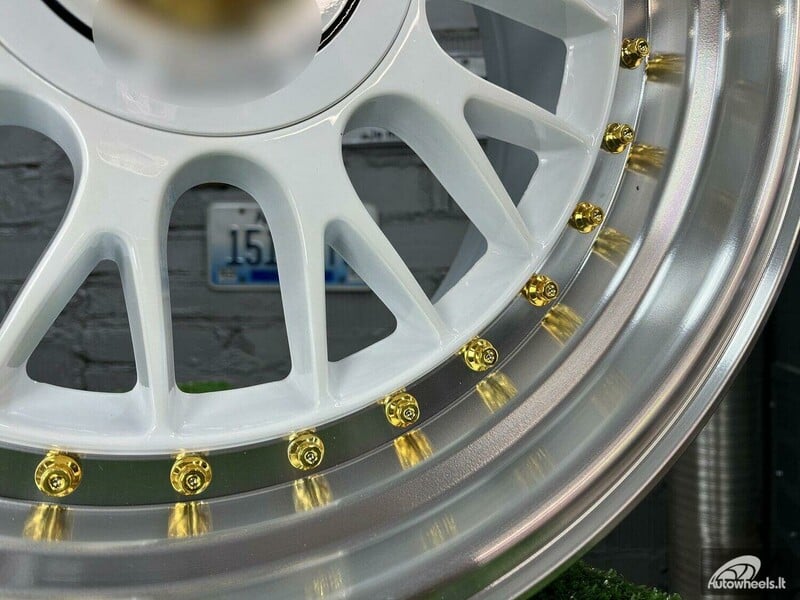 Nuotrauka 8 - Autowheels BBS LM style BMW Audi MB White lengvojo lydinio R17 ratlankiai