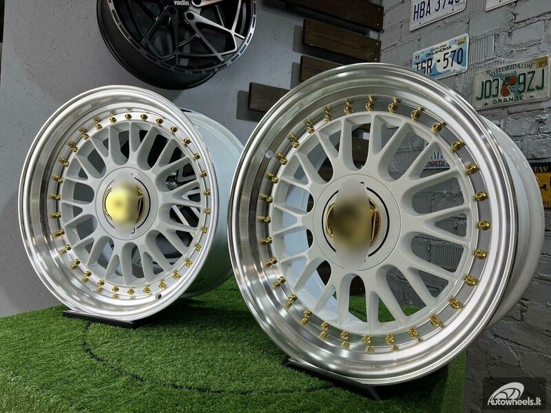 Nuotrauka 9 - Autowheels BBS LM style BMW Audi MB White lengvojo lydinio R17 ratlankiai