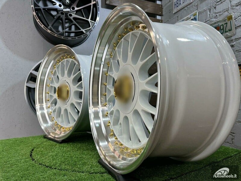 Nuotrauka 11 - Autowheels BBS LM style BMW Audi MB White lengvojo lydinio R17 ratlankiai