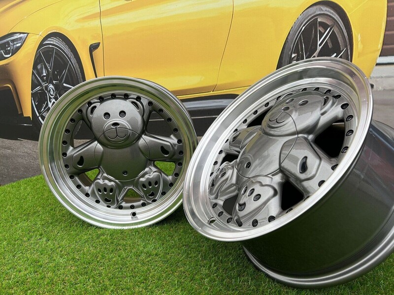 Nuotrauka 8 - Autowheels Ronal Teddy Bear VW JDM Grey lengvojo lydinio R15 ratlankiai