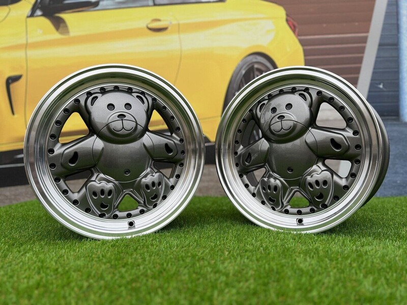 Nuotrauka 10 - Autowheels Ronal Teddy Bear VW JDM Grey lengvojo lydinio R15 ratlankiai