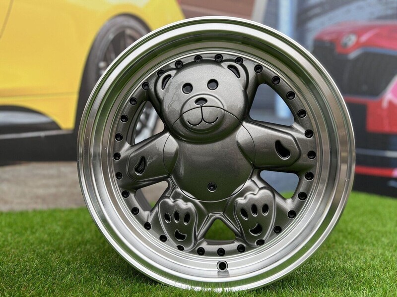 Nuotrauka 11 - Autowheels Ronal Teddy Bear VW JDM Grey lengvojo lydinio R15 ratlankiai