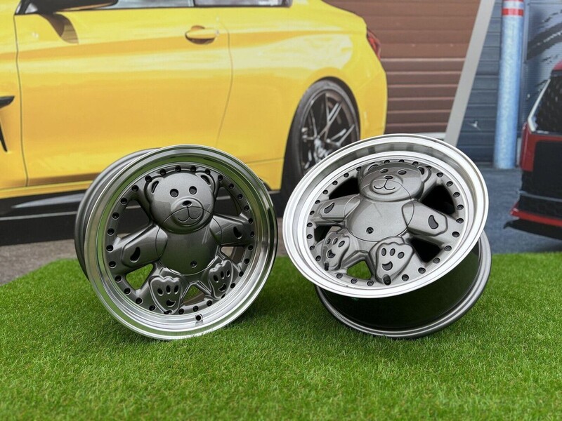 Nuotrauka 13 - Autowheels Ronal Teddy Bear VW JDM Grey lengvojo lydinio R15 ratlankiai