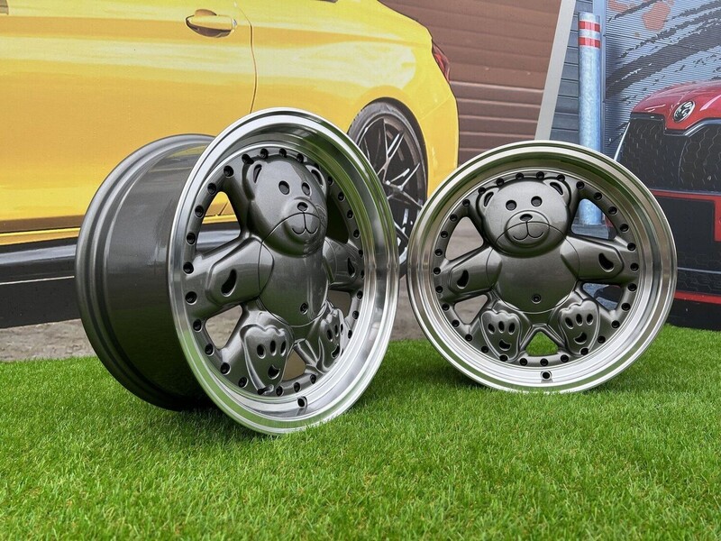 Nuotrauka 14 - Autowheels Ronal Teddy Bear VW JDM Grey lengvojo lydinio R15 ratlankiai