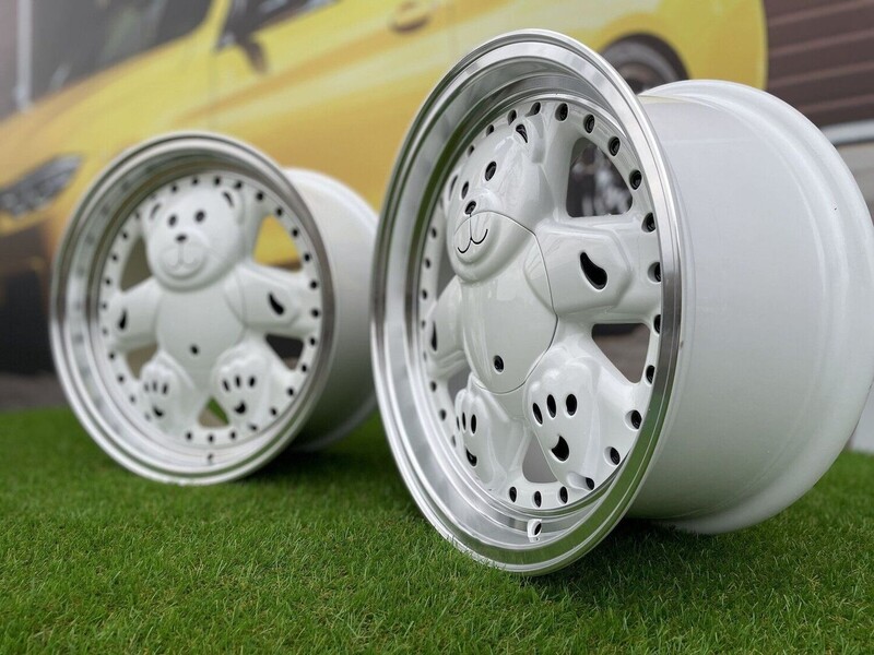 Photo 6 - Autowheels Ronal Teddy Bear VW JDM White light alloy R15 rims