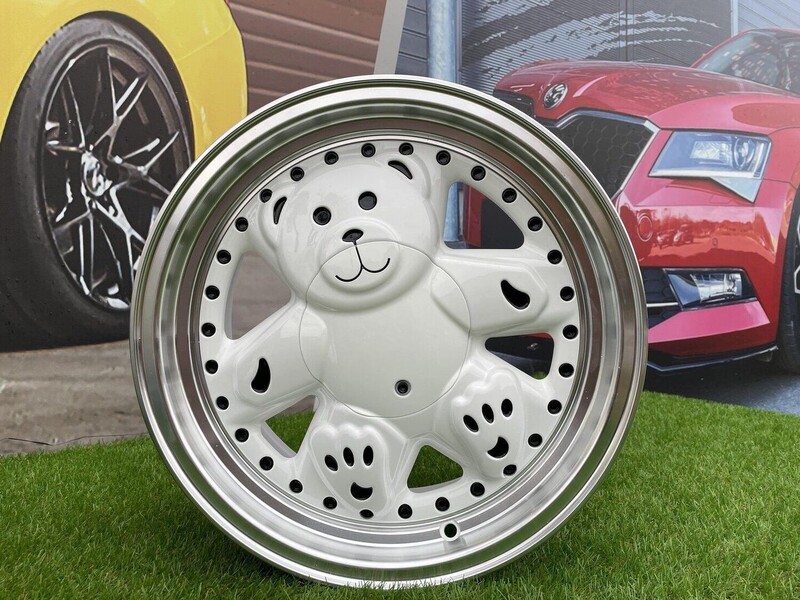 Photo 8 - Autowheels Ronal Teddy Bear VW JDM White light alloy R15 rims