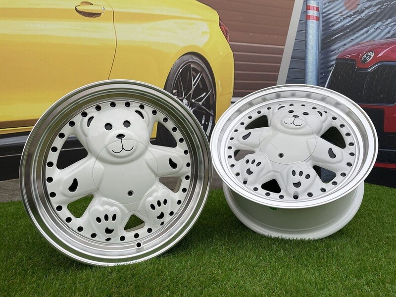 Photo 10 - Autowheels Ronal Teddy Bear VW JDM White light alloy R15 rims