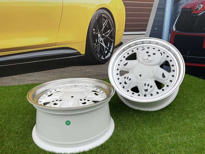 Photo 15 - Autowheels Ronal Teddy Bear VW JDM White light alloy R15 rims