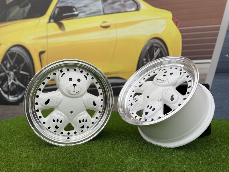 Photo 18 - Autowheels Ronal Teddy Bear VW JDM White light alloy R15 rims