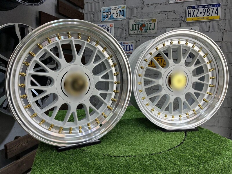 Nuotrauka 2 - Autowheels BBS LM style BMW Audi MB White lengvojo lydinio R17 ratlankiai