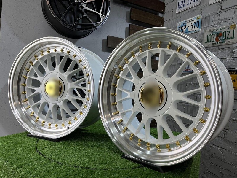 Nuotrauka 9 - Autowheels BBS LM style BMW Audi MB White lengvojo lydinio R17 ratlankiai