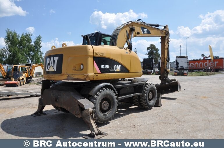 Фотография 5 - Caterpillar M316D 2007 г Колесный экскаватор