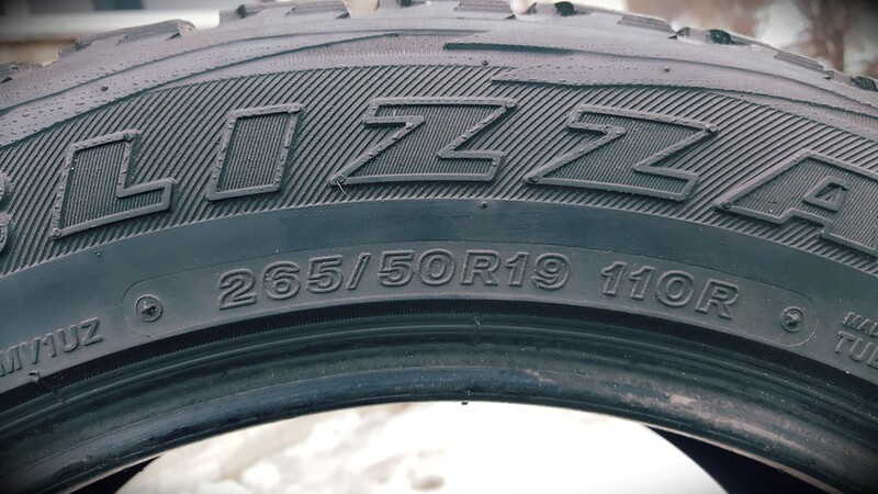 Photo 9 - Bridgestone P024 Blizzak DM-V1 R19 universal tyres passanger car