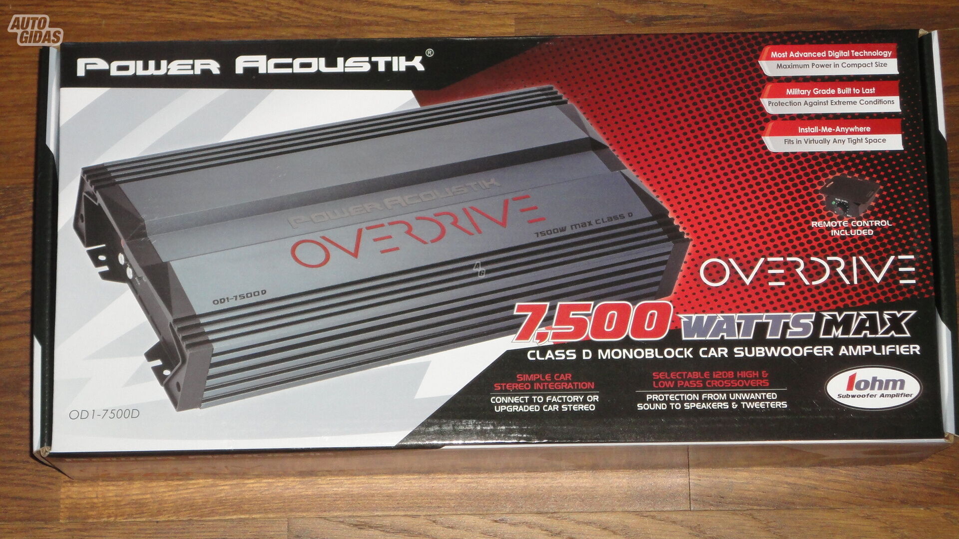 Power Acoustik OD1-7500D Усилитель