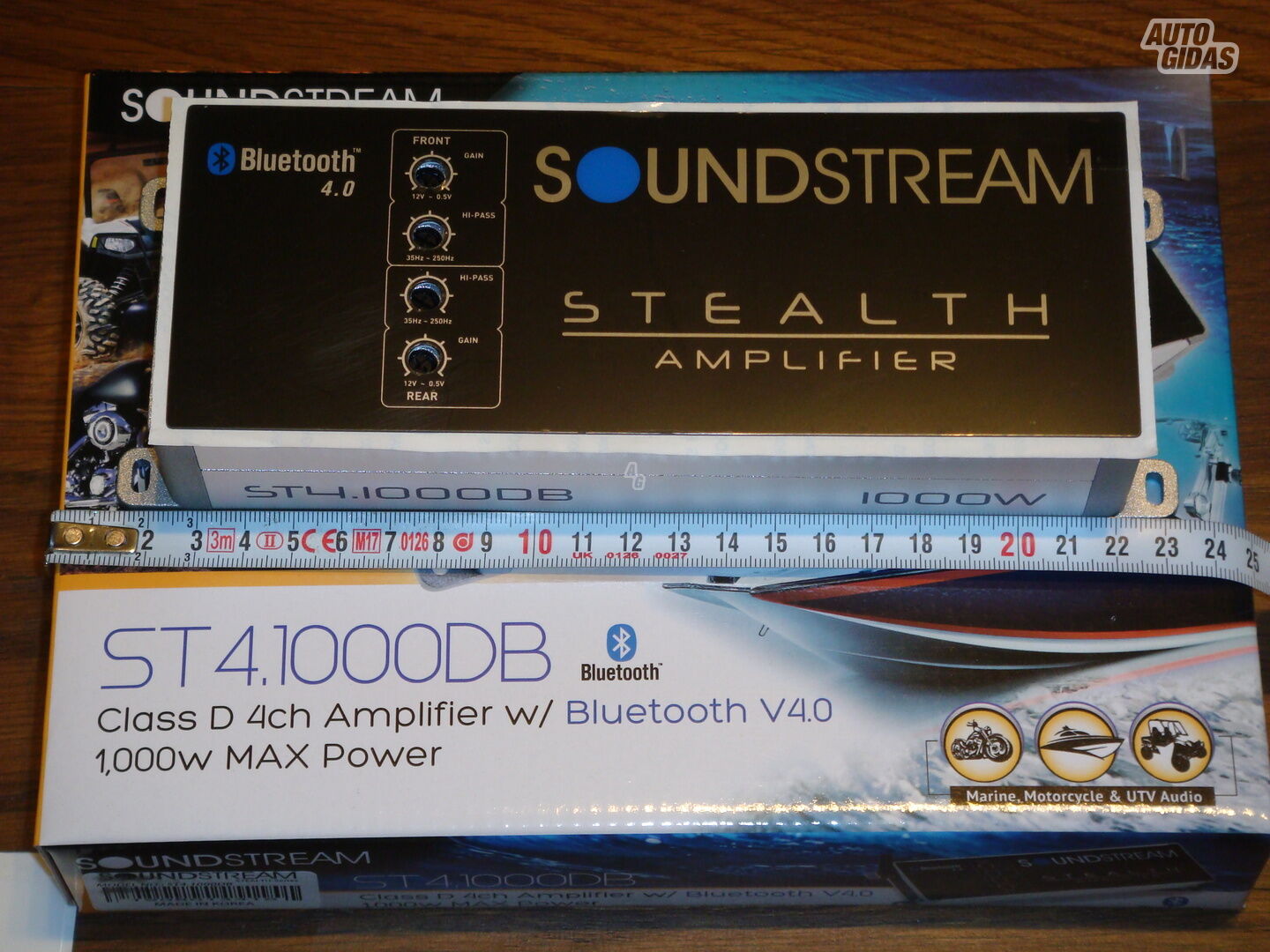 Soundstream ST4.1000DB Bluetooth Audio Amplifier