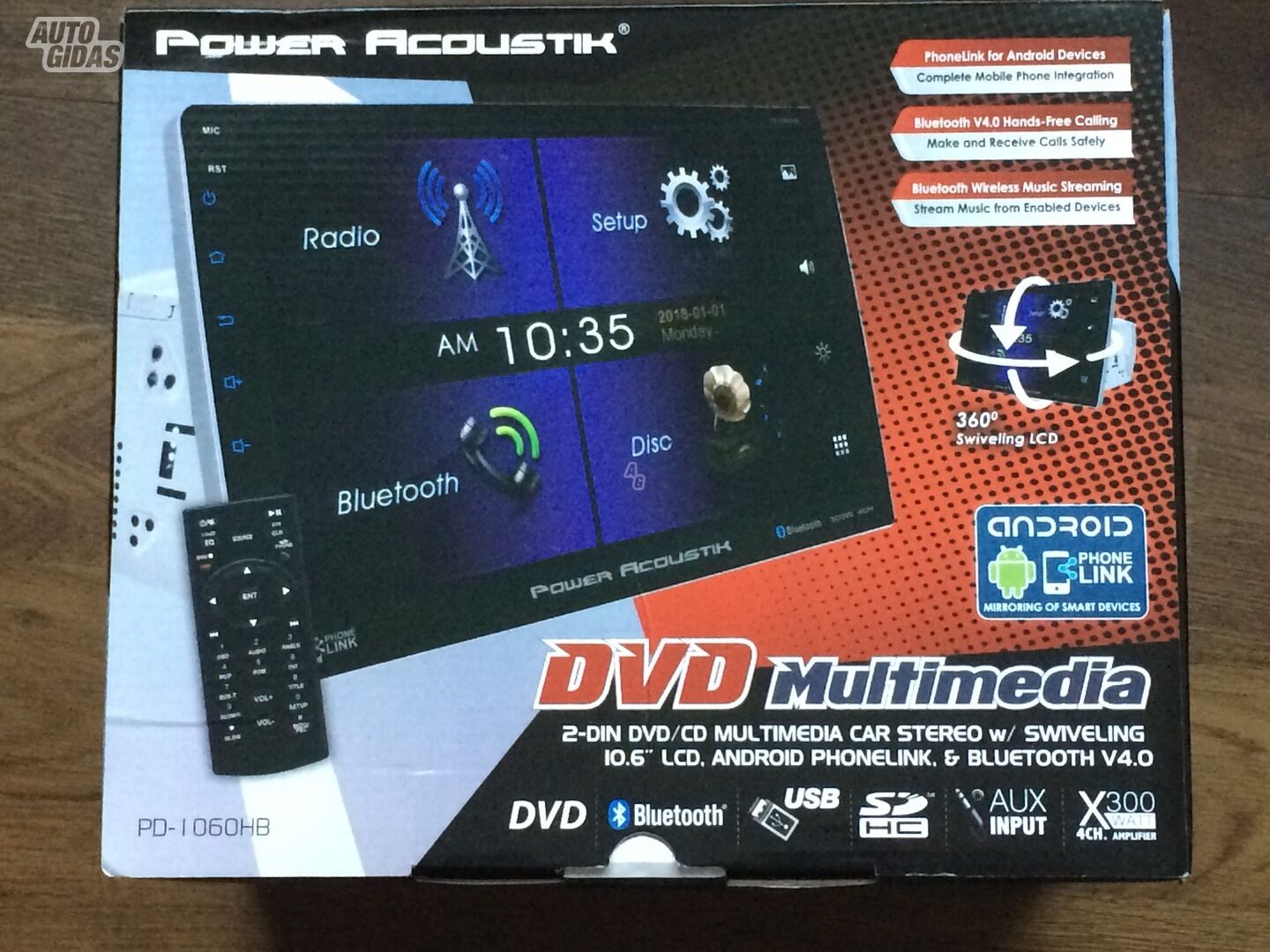 Power Acoustik PD-1060HB Android  Multimedia