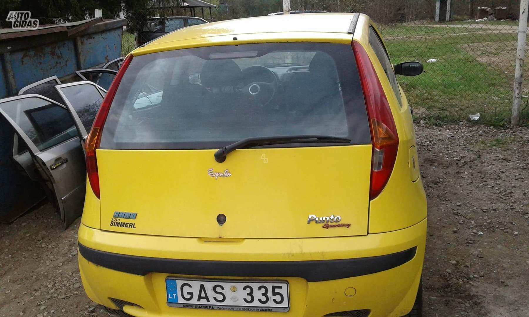 Fiat Punto 2001 m dalys