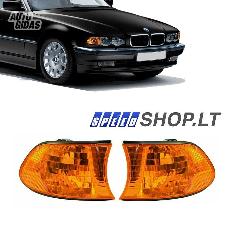 BMW 7 (E38) FL oranžiniai posūkiai  Komplekte 2vnt.  1999-2001m., Bmw Serija 7 1999 y
