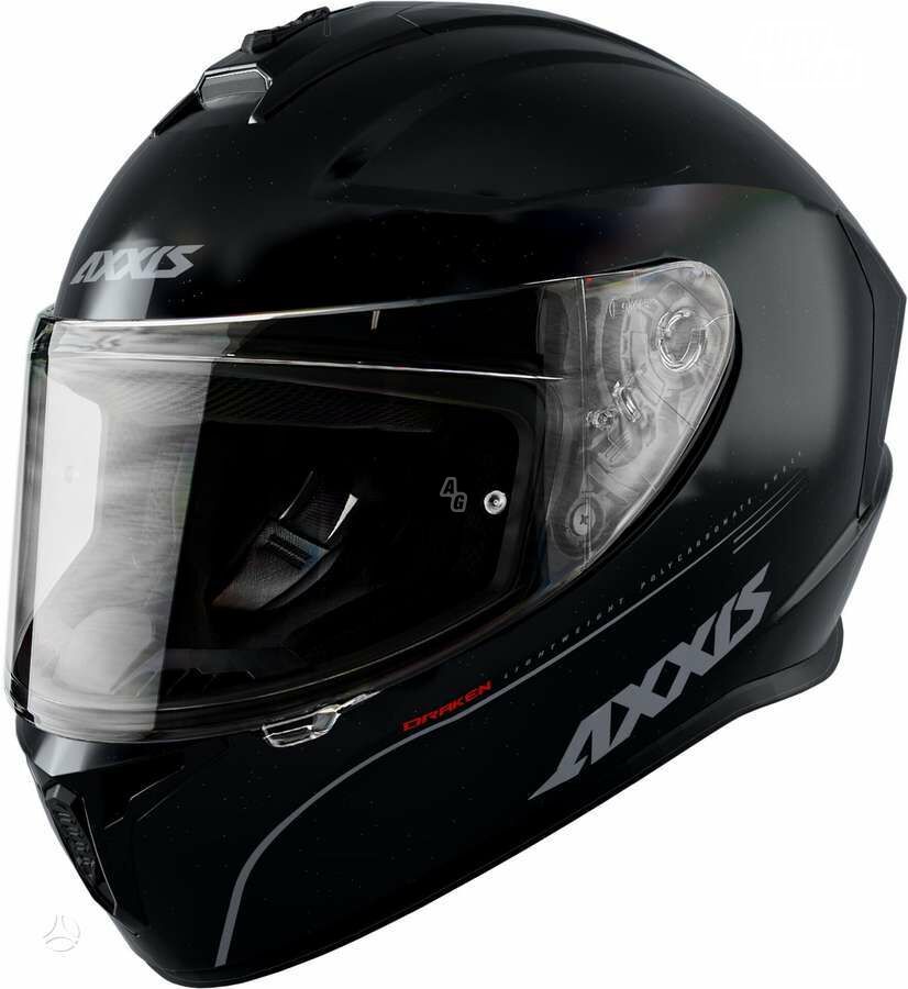 Helmets AXXIS draken gloss black, uždar