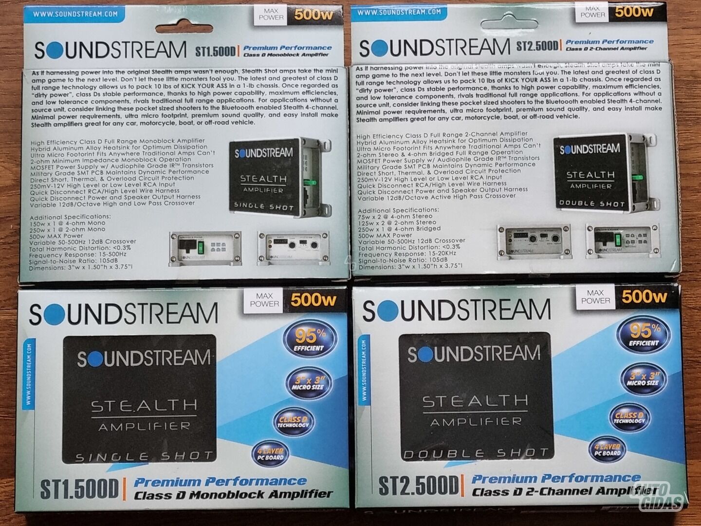 Soundstream ST2.500D Audio Amplifier