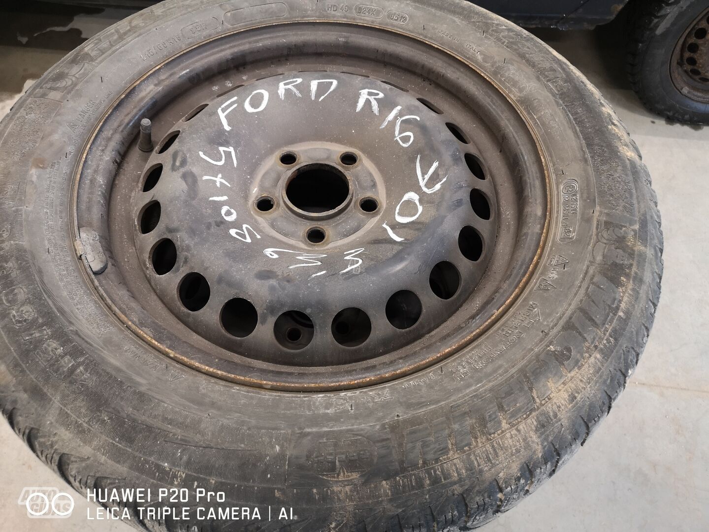 Ford S-Max R16 plieniniai štampuoti ratlankiai
