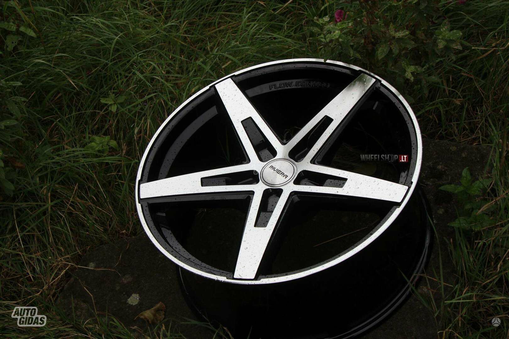 RF102 Black Polished Flow Form rims