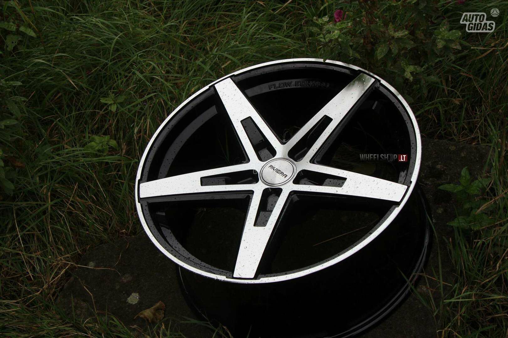 RF102 Black Polished Flow Form rims