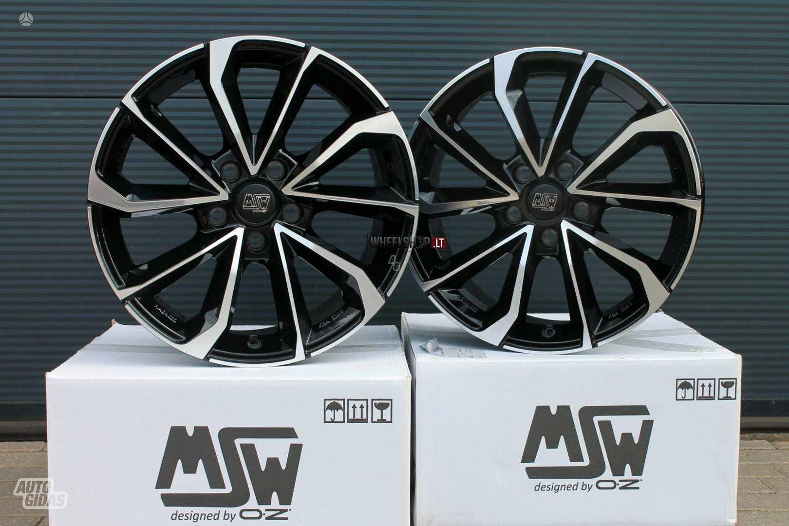 42 Gloss Black Full Polished rims