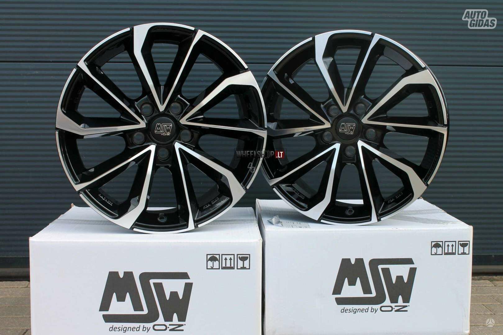 MSW 42 Gloss Black Full Polished light alloy R18 rims