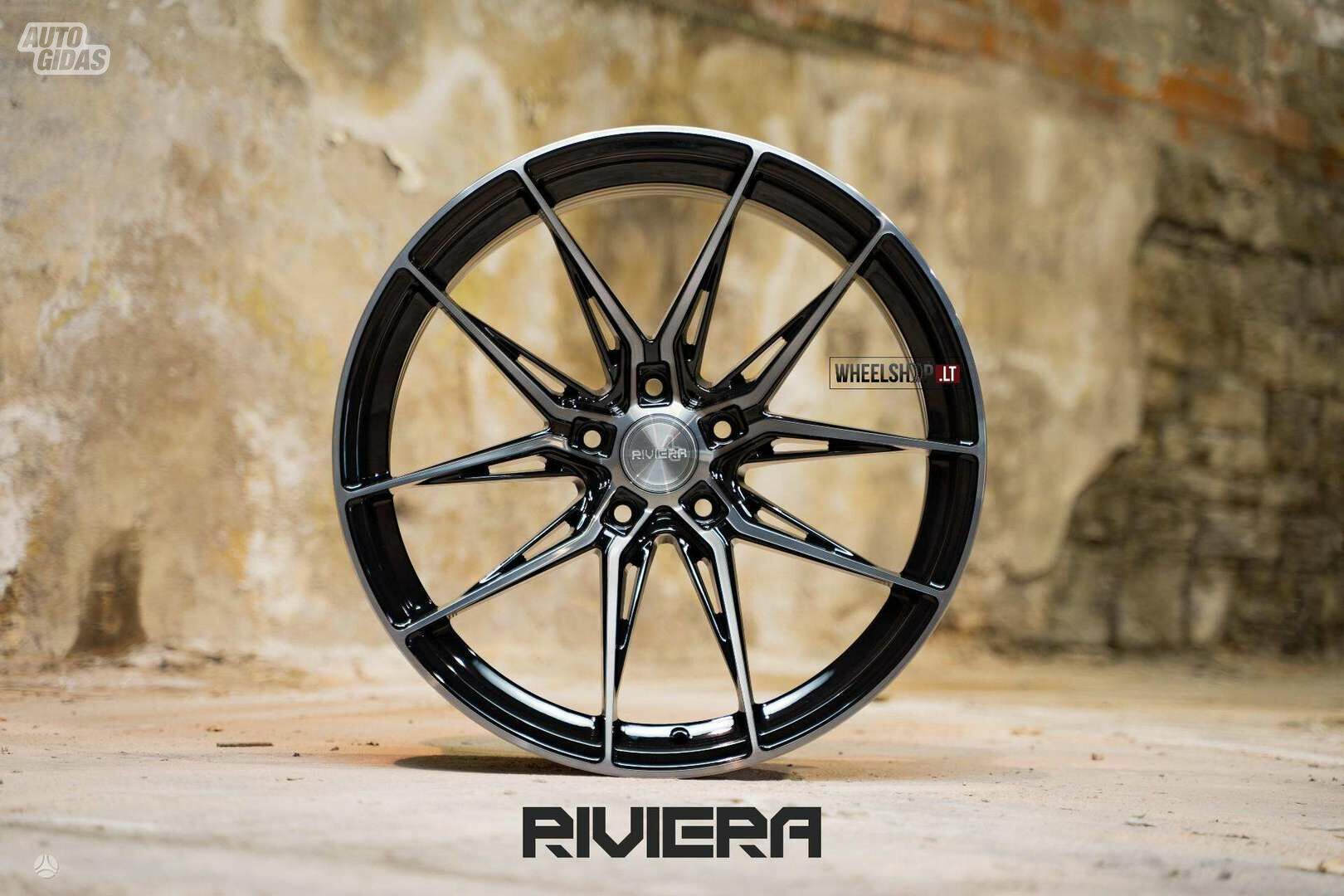 RF107 Black Polished Dark Tint rims