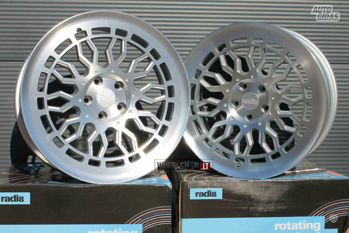 R8a10 Matt Silver Machined Fac rims