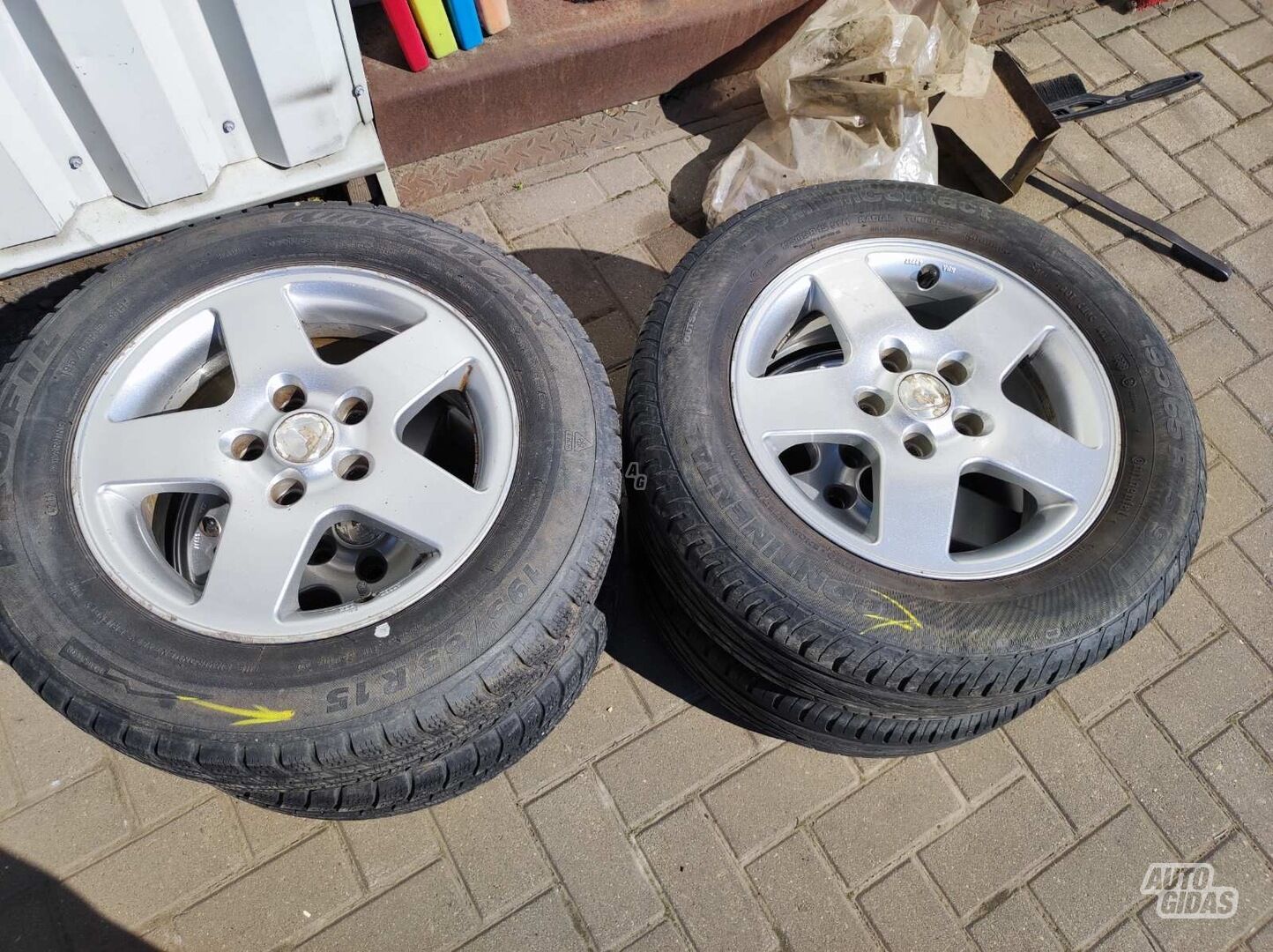 Opel Saab Astra light alloy R15 rims