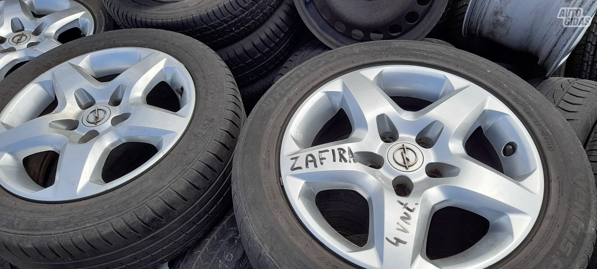 Opel Zafira R16 plieniniai štampuoti ratlankiai