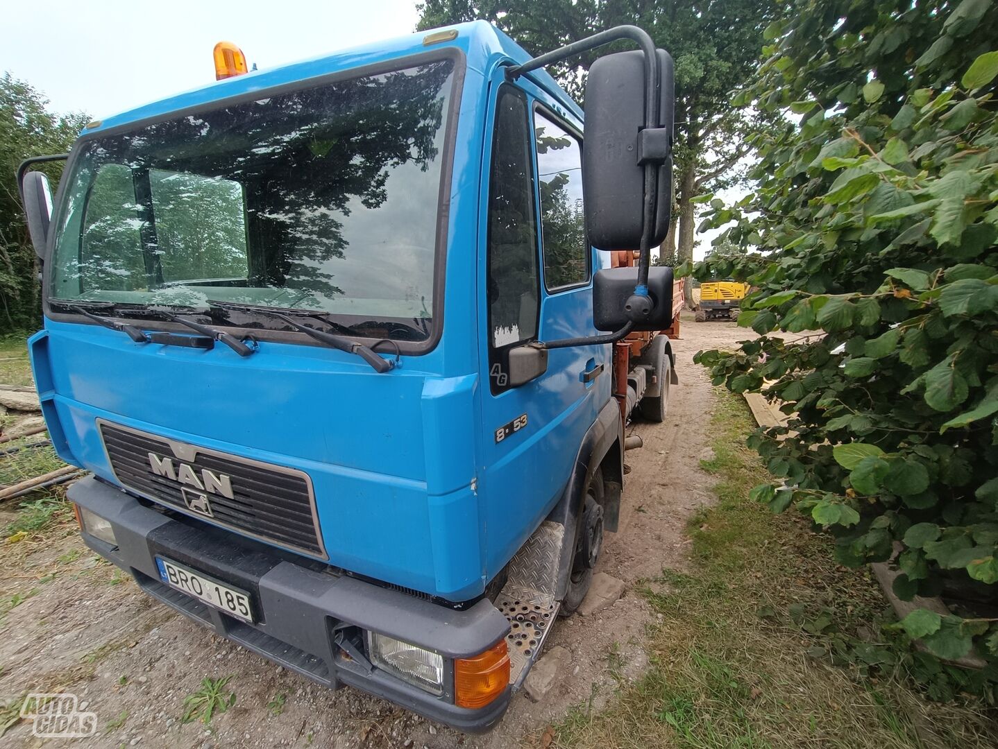 MAN 8.153 1995 y Dump truck with crane