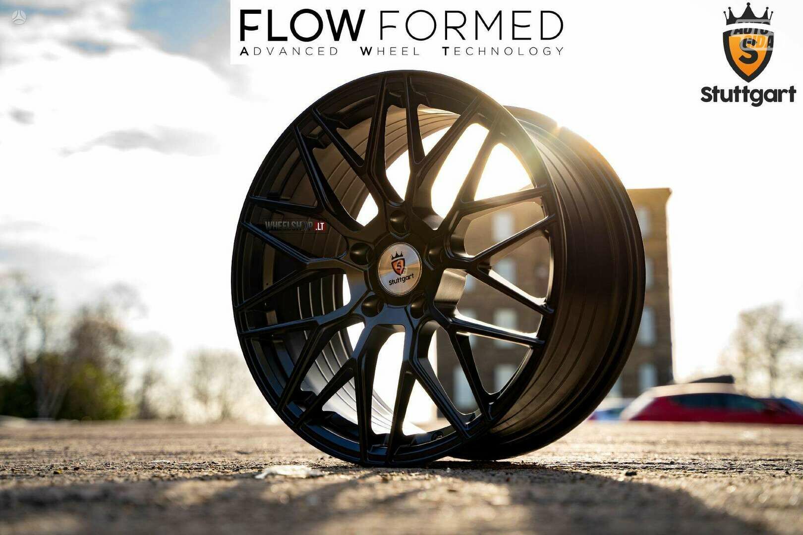 SF14 Matt Black Flow Formed rims