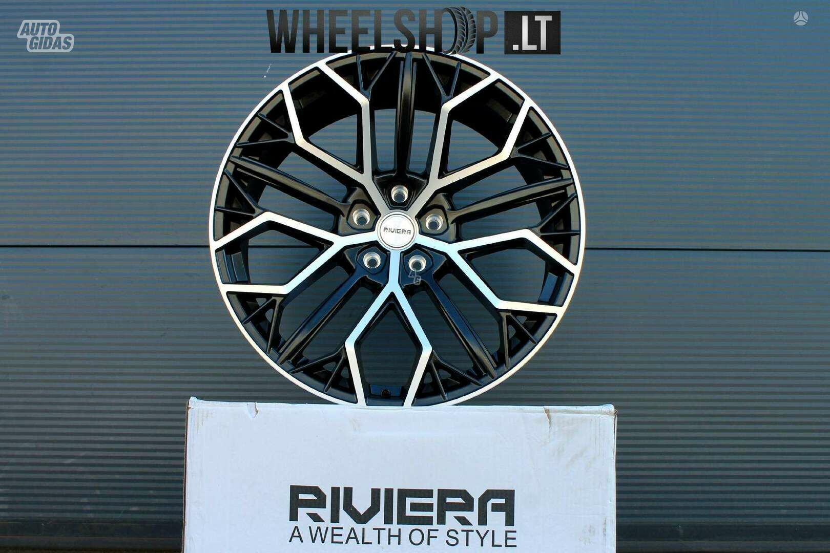 RV198 Matt Black Polished rims