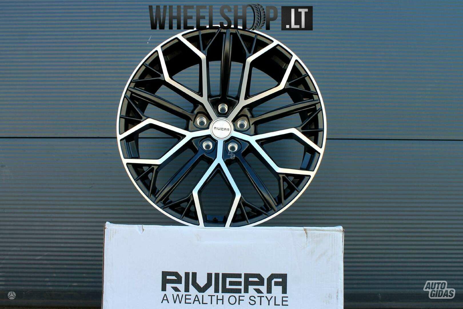 RV198 Matt Black Polished rims