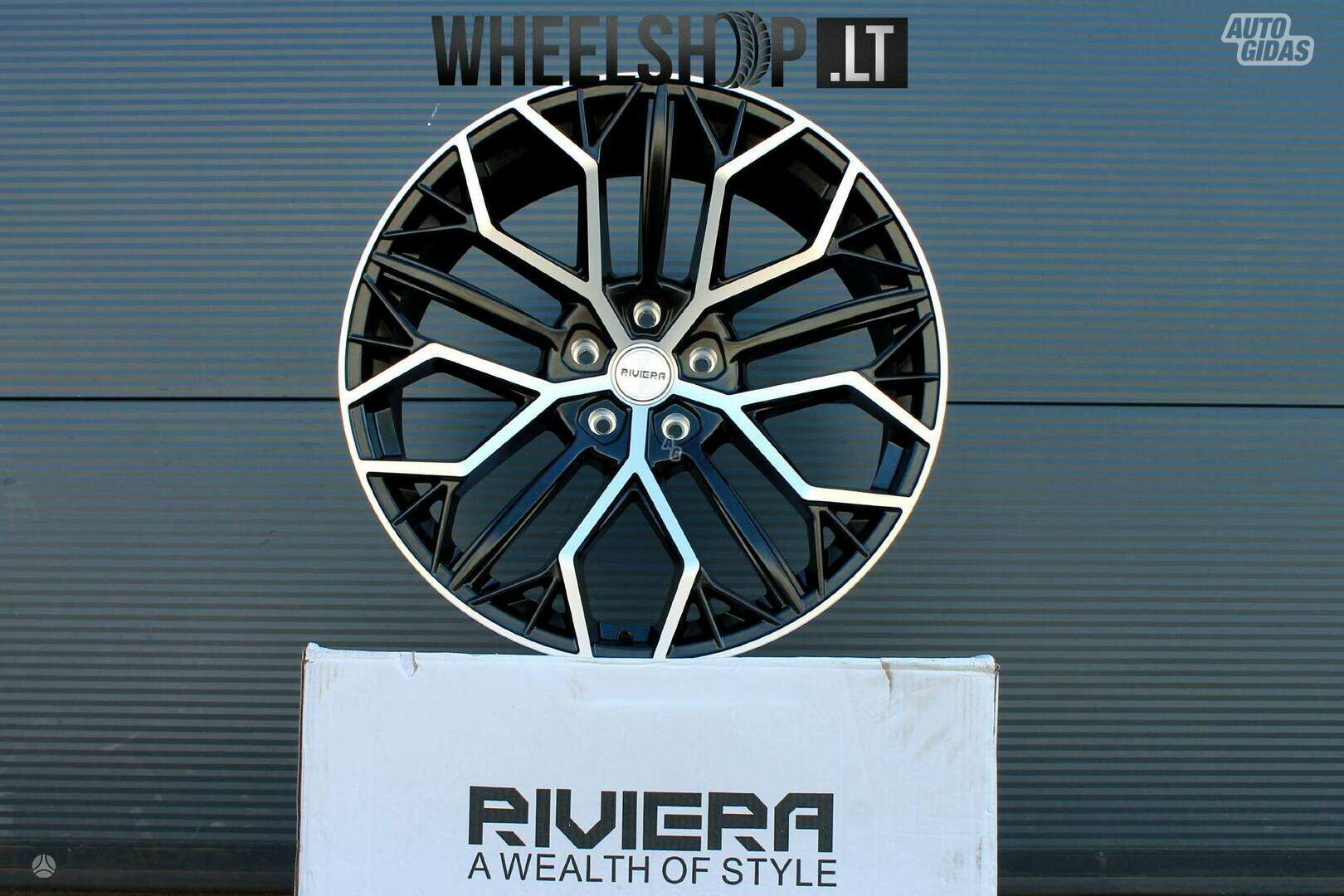 RV198 Matt Black Polished rims