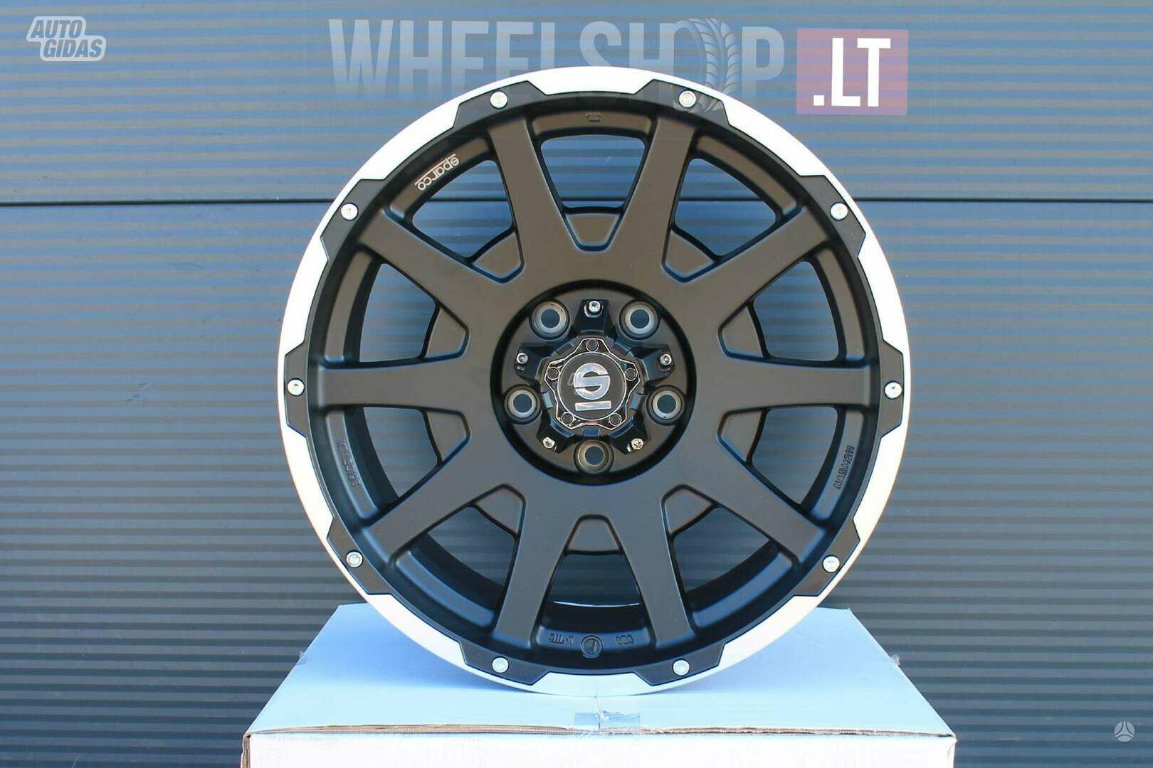 Dakar Matt Black Lip Polished rims