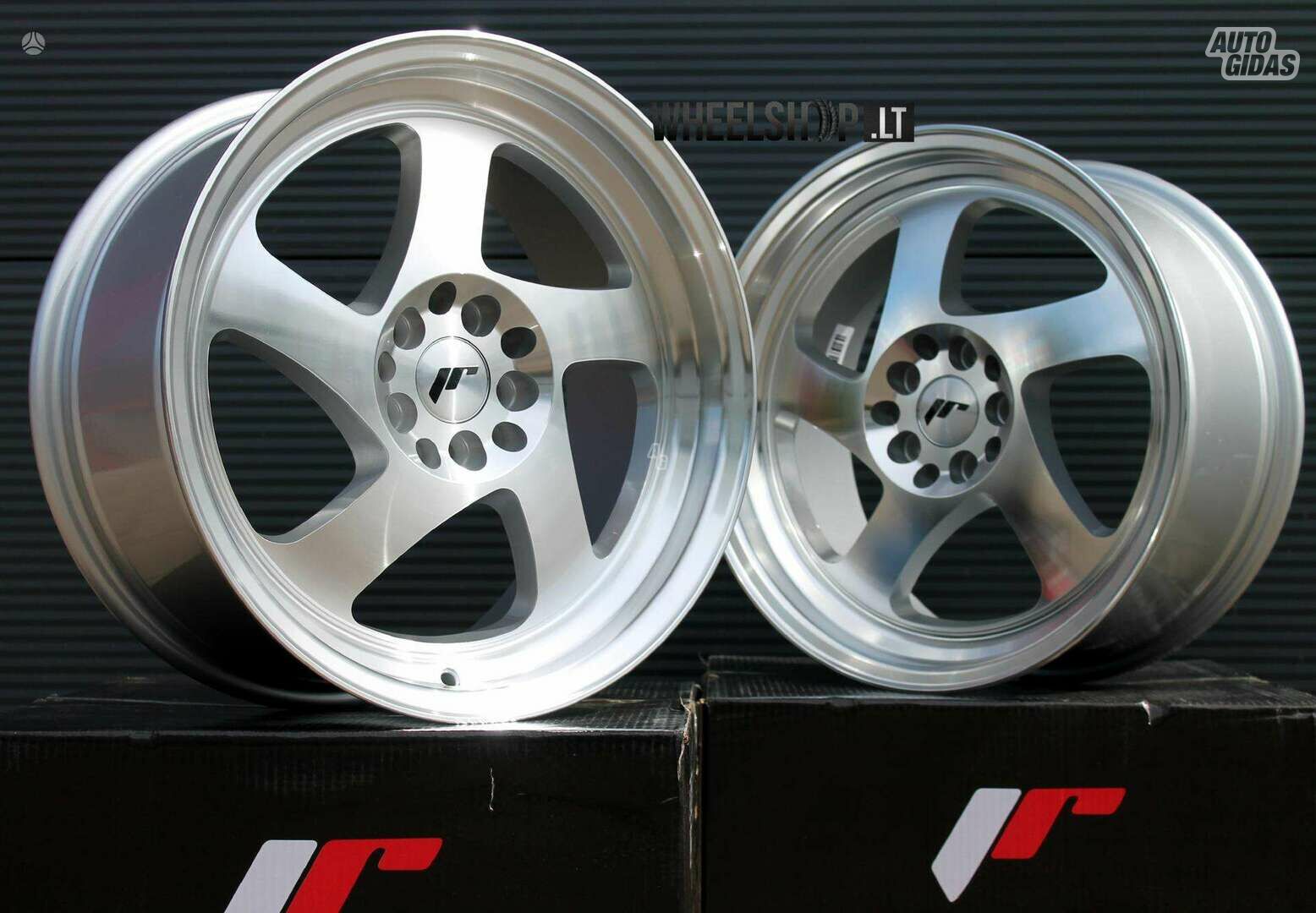 JR15 Silver Machined rims