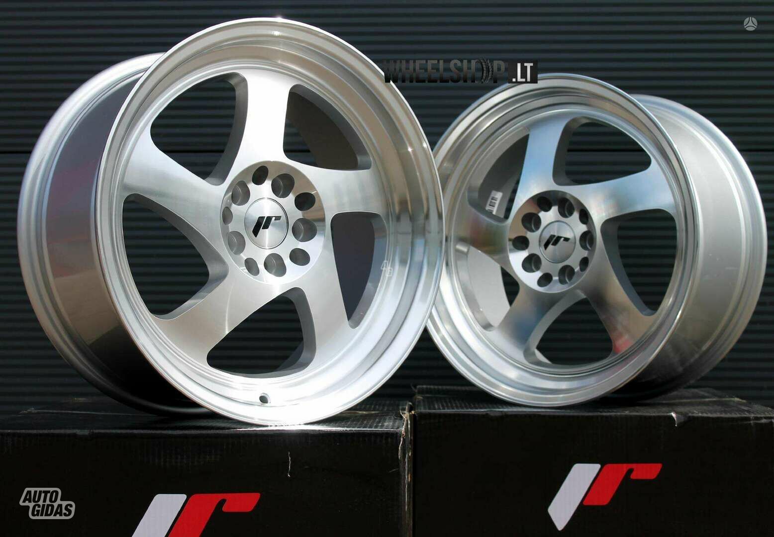 JR15 Silver Machined rims