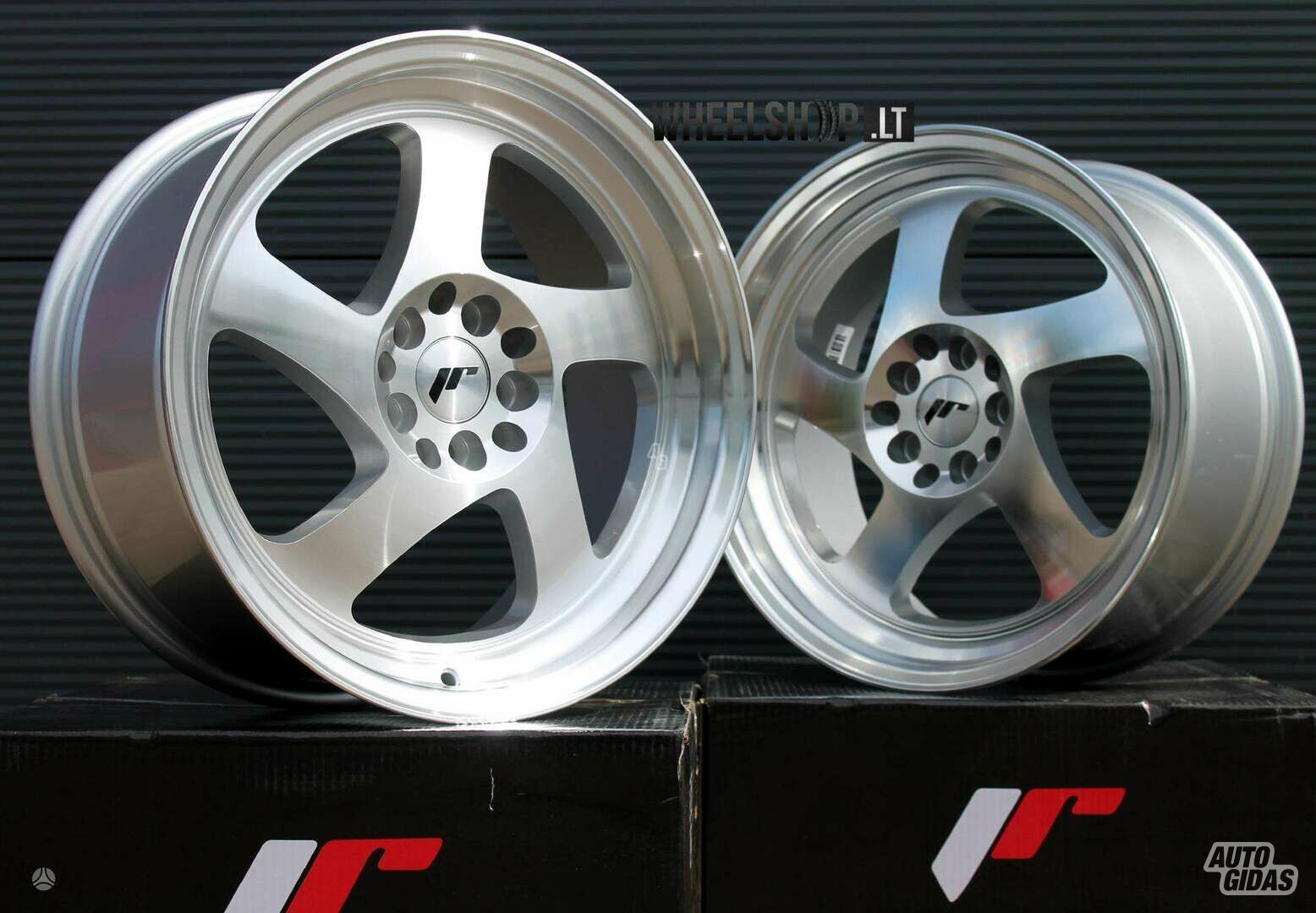 JR15 Silver Machined rims